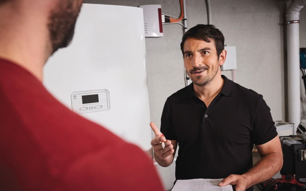 Installer and customer